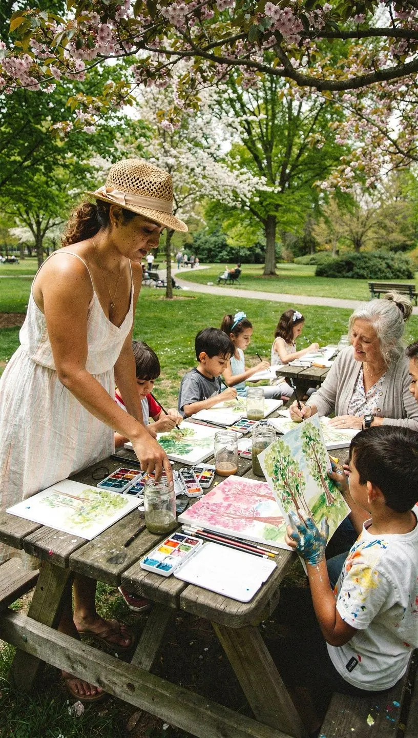 Cultural crafts showcased in a skill-sharing club.